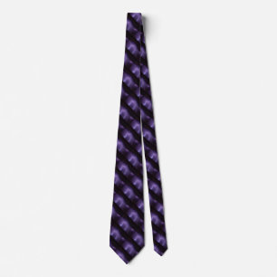 Purple Lightning in a Night Desert Thunder Storm Tie
