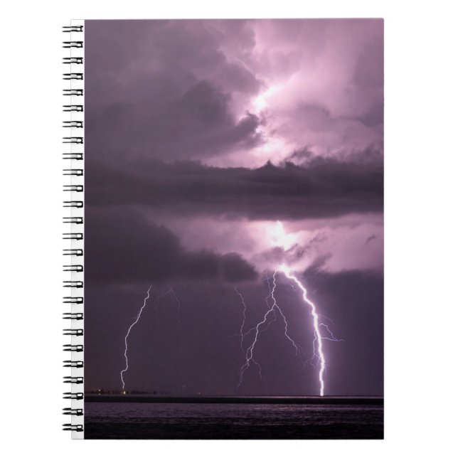 Purple lightning notebook (Front)