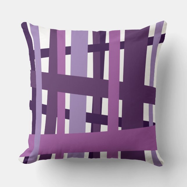 PURPLE LIGNES CRAZY DESIGN Oreiller rétroprojecteu (Recto)