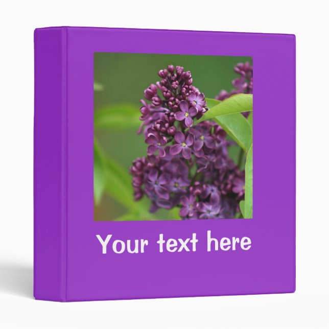 Purple Lilac Binder (Front/Spine)