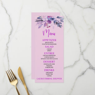 Purple Lilac Bridal Shower Food Menu