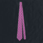 Purple Lilac Checks Chequered Neck Tie<br><div class="desc">Modern trendy chequered neck tie in lavender purple and light pastel lilac checks.</div>