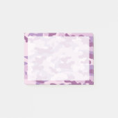 Purple Lilac Colour Camouflage Pattern Post-it Notes (Front)