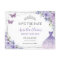 Purple Lilac Floral Quinceanera Sweet Sixteen Save