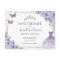 Purple Lilac Floral Quinceanera Sweet Sixteen Save