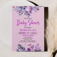 Purple Lilac Lavender Violet Plum Baby Shower