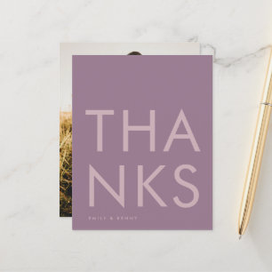 Purple Lilac Modern Monogram Bold Wedding