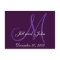 Purple Lilac Names Initials Save the Date Postcard