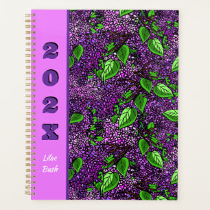 Purple Lilac New Hampshire State Flower Planner