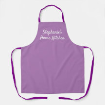 Purple lilac personalized home kitchen apron