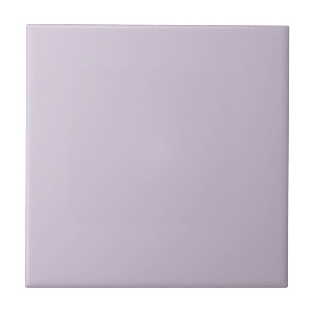 Purple Lilac Solid Colour Elegant Minimalist Tile (Front)