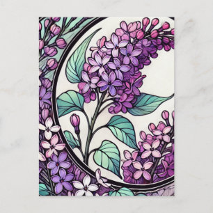 Purple Lilacs Postcard
