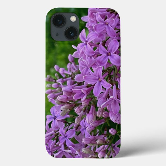 Purple lilacs romantic elegant purple floral photo Case-Mate iPhone case (Back)