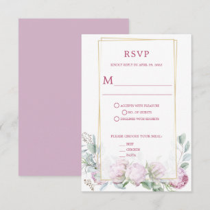 Purple Lilacs RSVP - Amy
