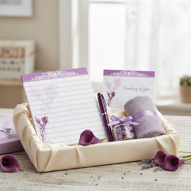 Purple lilies notepad (Creator Uploaded)