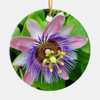 Purple Lilikoi Passion Flower, Christmas Ornament