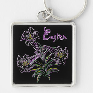 Purple Lily - Keychain
