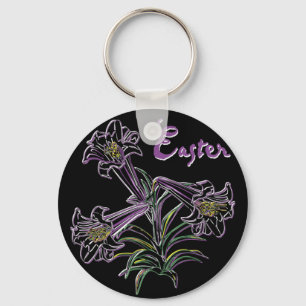 Purple Lily - Keychain