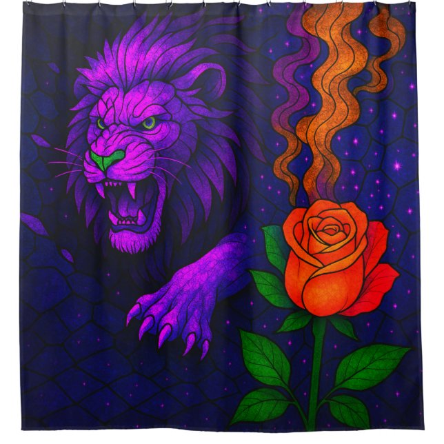 Purple Lion and Rose (Front)