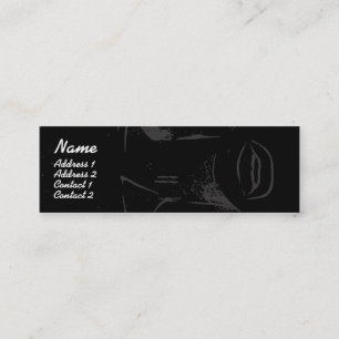 Purple Lips - Skinny Mini Business Card