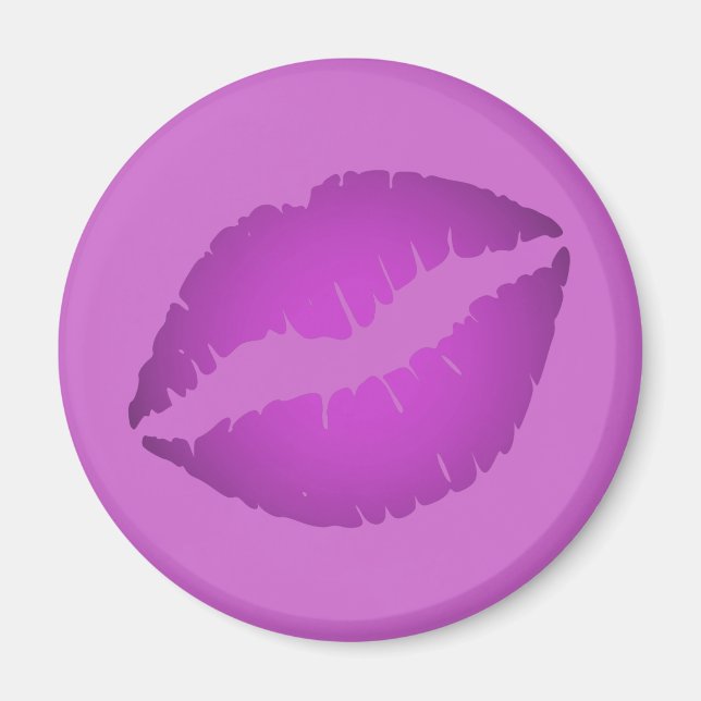 Purple Lipstick Magnet (Front)