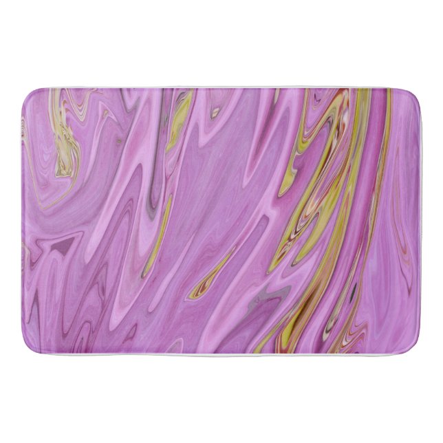 Purple liquid design    bath mat (Front)