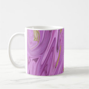 Purple liquid design coffee mug