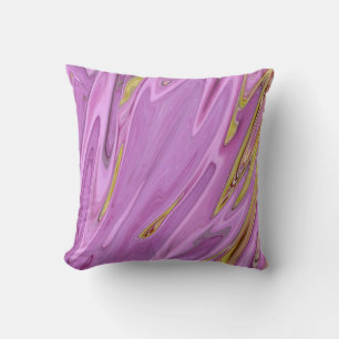 Purple liquid design       throw pillow