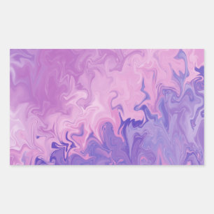 Purple Liquid Marble Abstract Pattern Sticker