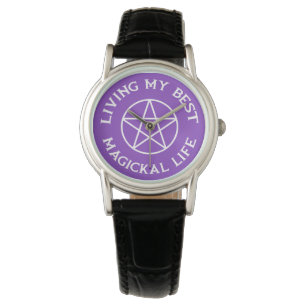 Purple Living My Best Magickal Life Cheeky Witch® Watch