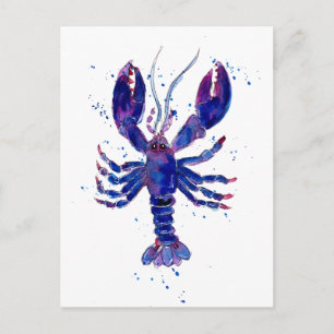 Purple Lobster Postcard