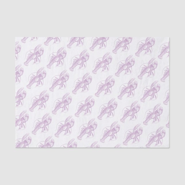 Purple Lobster Tissue Paper (Front)