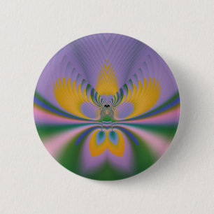 Purple Lotus 2 Inch Round Button