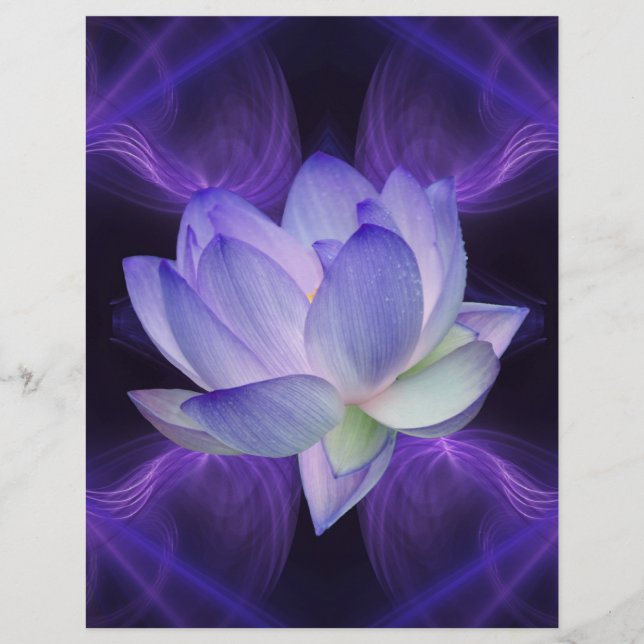 Purple Lotus and sacred geometry (Front)