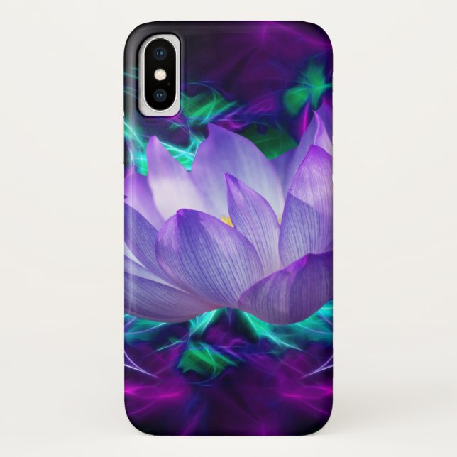 Purple lotus flower and its meaning Case-Mate iPhone case (Back)