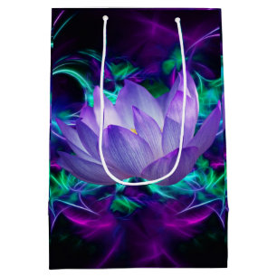 Purple lotus flower and its meaning medium gift bag