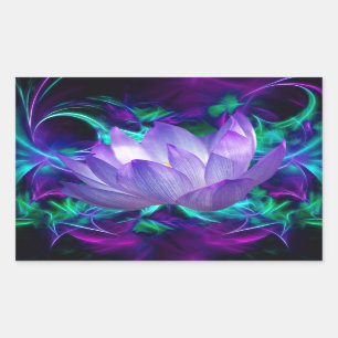 Purple lotus flower and its meaning sticker