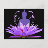 Purple Lotus Flower Meditation