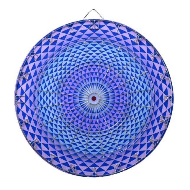 Purple Lotus flower meditation wheel OM Dartboard (Front)