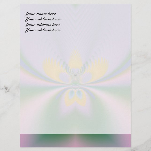 Purple Lotus Letterhead Design (Front)