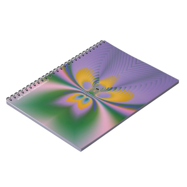 Purple Lotus Notebook (Left Side)