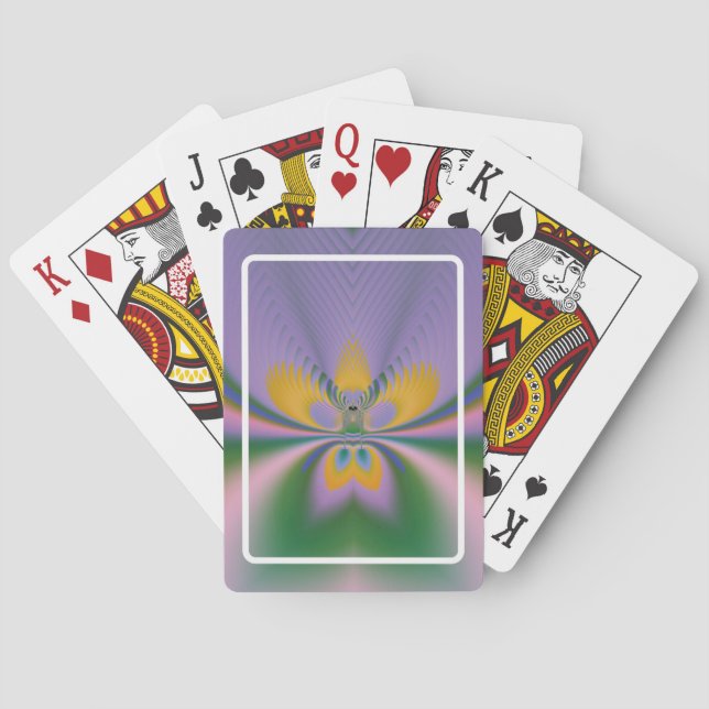 Purple Lotus Playing Cards (Back)