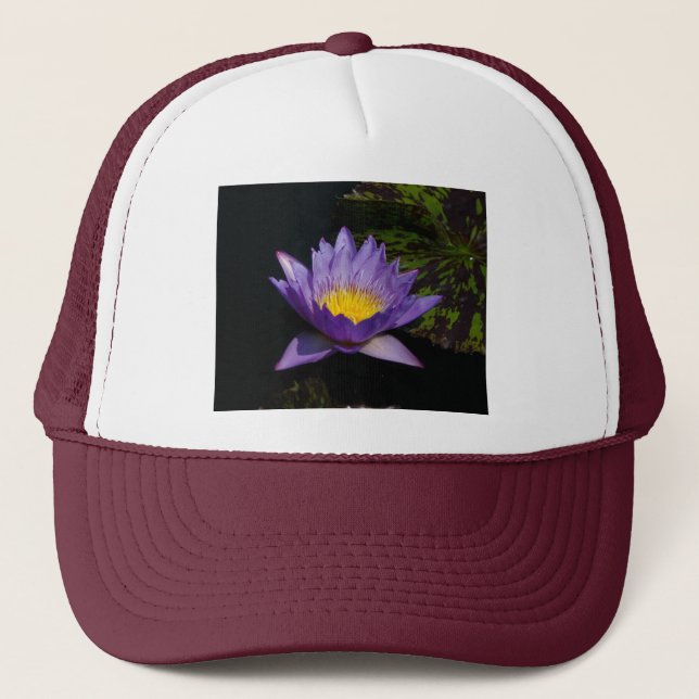 Purple Lotus Waterlily Hat (Front)