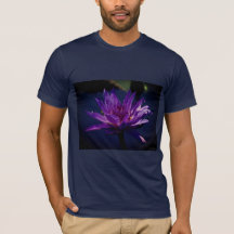 Purple Lotus Waterlily T Shirt