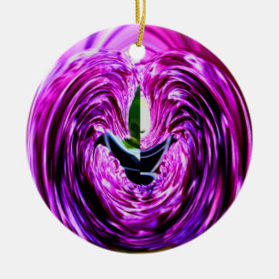 Purple Love_ Ceramic Ornament