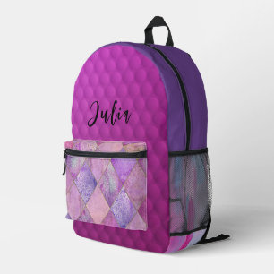 “Purple Lover” Print Backpack