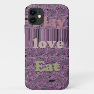 Purple  Loves &  Play Eat Africa South Traditional iPhone 11 Case