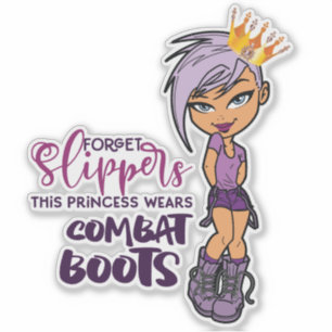 "Purple Lovin' Tomboy Princess" Custom Cut Vinyl
