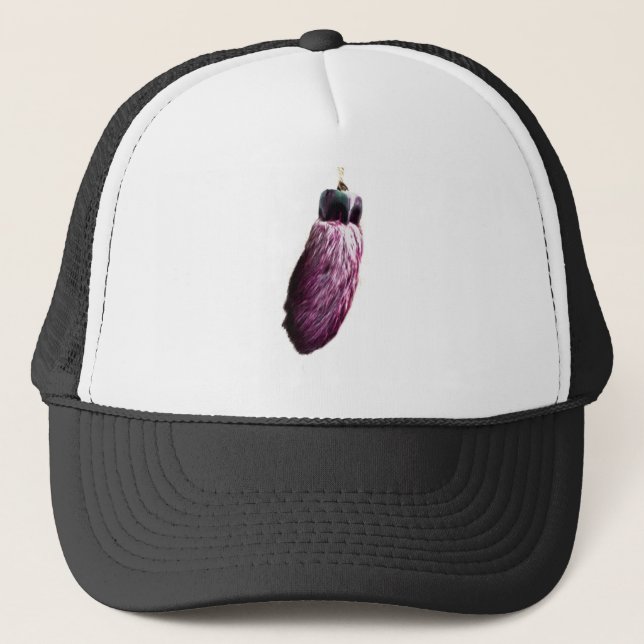 Purple Lucky Rabbit's Foot Trucker Hat (Front)