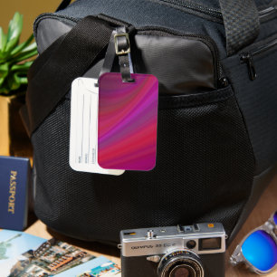 Purple Luggage Tag with Smooth Background
